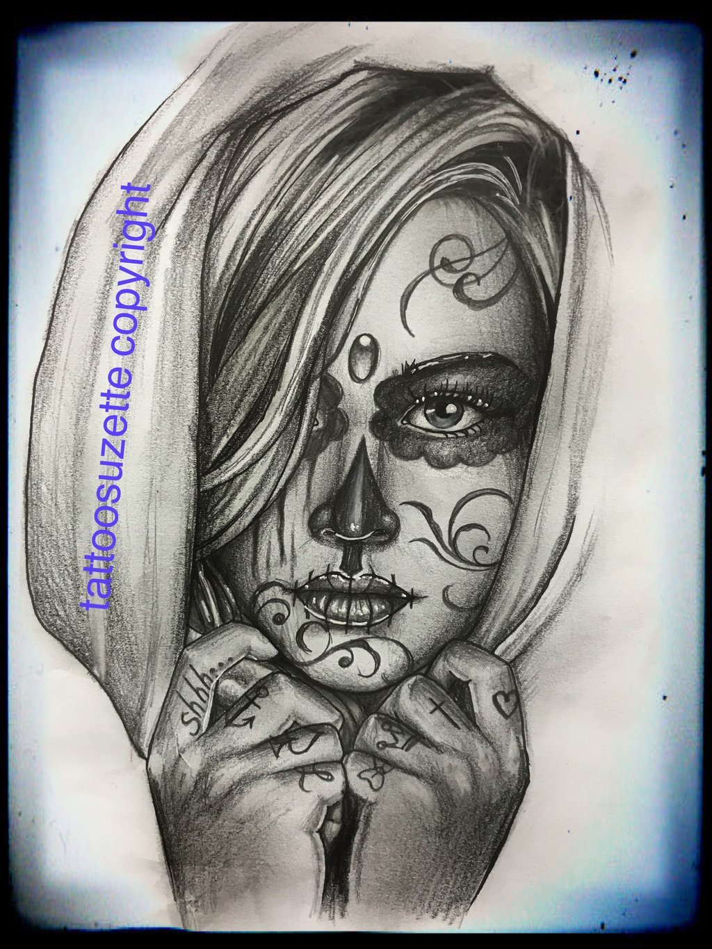 1024x1365 Santa Muerte Tattoo Ideas - Santa Muerte Tattoo Drawing