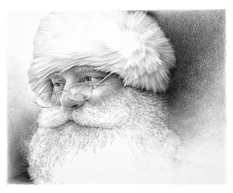 Santa Pencil Drawing at Explore collection of