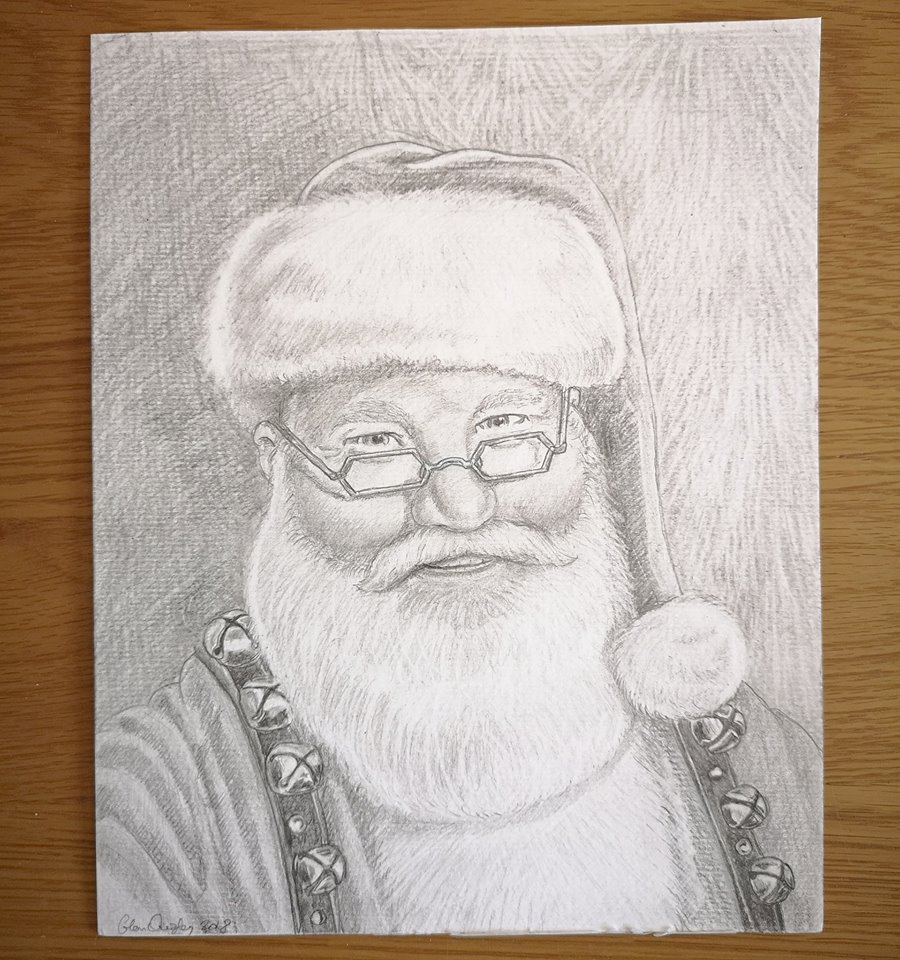Santa Pencil Drawing at Explore collection of