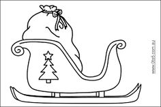 236x157 Huge Collection Of 'santa Sled Drawing' Download More Than - Santa Sled Drawing