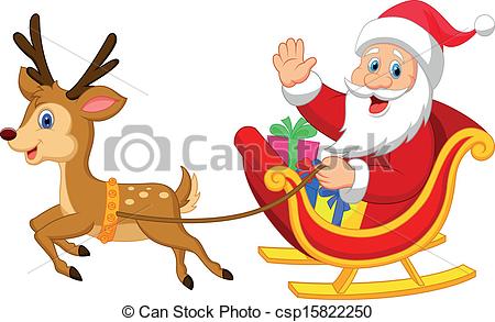 450x293 Santa Sleigh Flying Clipart Great Free Clipart, Silhouette - Santa Sled Drawing