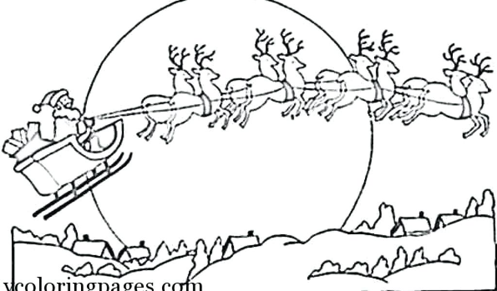 1024x600 santa and sleigh drawing at getdrawings com free for personal use - Santa Sleigh Drawing