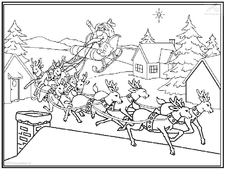 931x700 Santa Sled Drawing At Getdrawings Com Free For Personal Use - Santa Sleigh Drawing