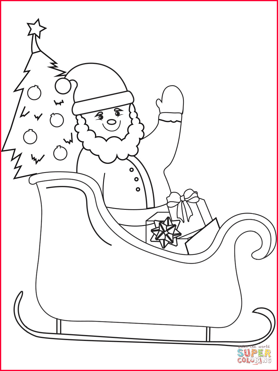 945x1259 santa sleigh drawing santa sleigh coloring - Santa Sleigh Drawing