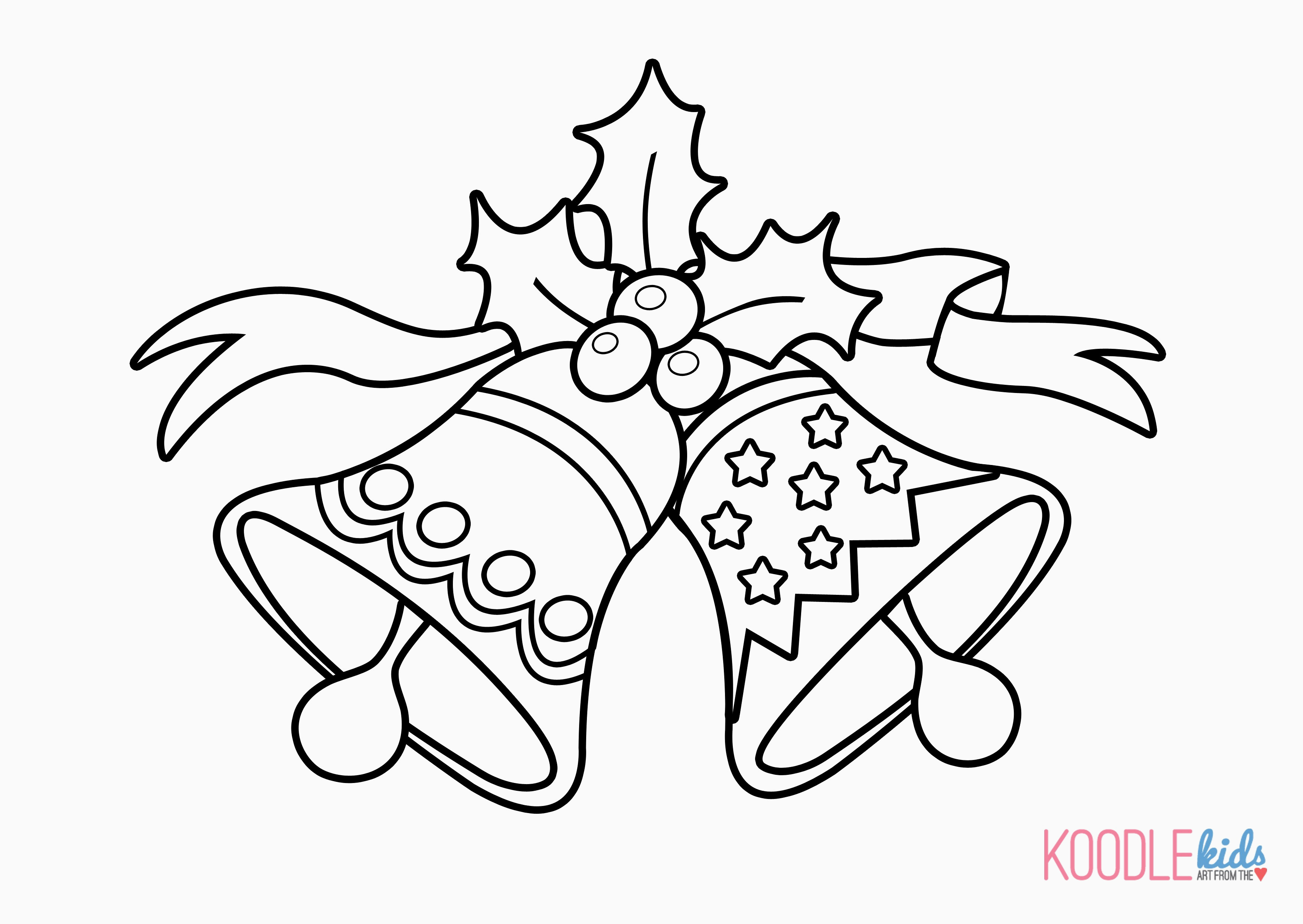 3510x2490 christmas bells coloring pages santa sleigh drawing lovely jingle - Santa Sleigh Drawing