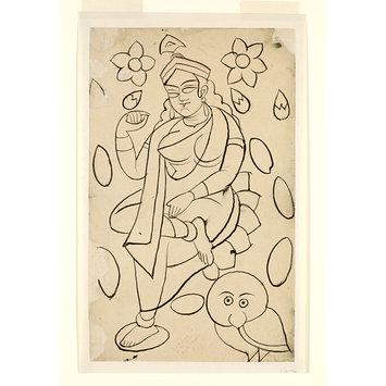 355x355 saraswati ghosh, kali charan vampa search the collections - Saraswati Drawing