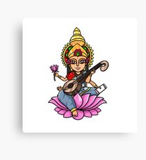 210x230 saraswati drawing canvas prints redbubble - Saraswati Drawing