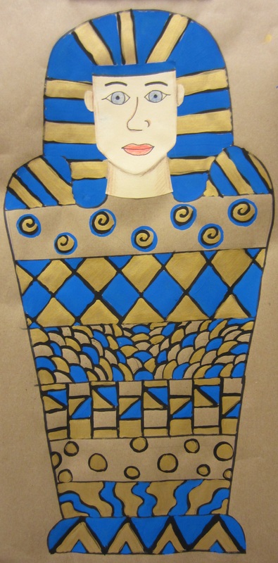 395x800 egyptian sarcophagus - Sarcophagus Drawing