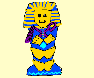 300x250 kawaii pharaoh sarcophagus drawing - Sarcophagus Drawing