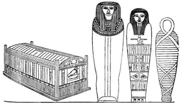 605x350 ancient egypt sarcophagus drawing - Sarcophagus Drawing