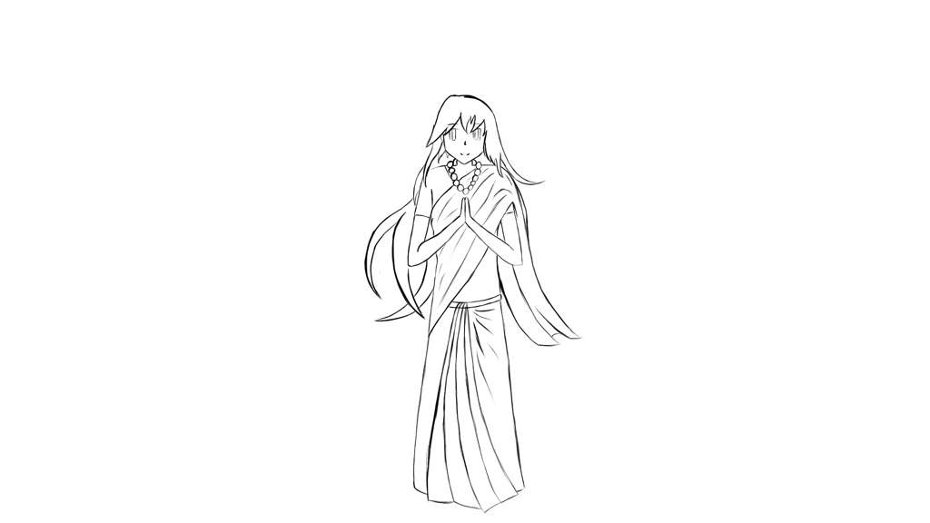 1024x576 I'm Drawing Byakuren Touhou Project Amino - Sari Drawing