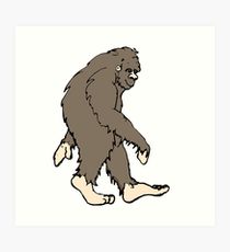 210x230 Cute Sasquatch Drawing Wall Art Redbubble - Sasquatch Drawing