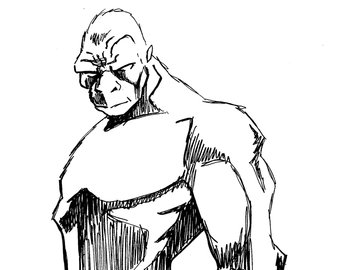 340x270 Sasquatch Drawing Etsy - Sasquatch Drawing