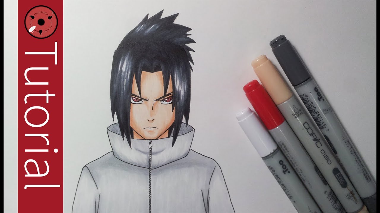1280x720 How To Draw Sasuke Uchiha - Sasuke Drawing