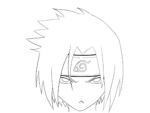 480x360 Red Geass On Twitter Tutorial How To Draw Sasuke Face Step - Sasuke Face Drawing