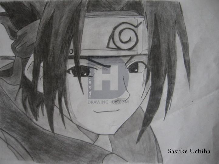 721x540 Sasuke - Sasuke Face Drawing