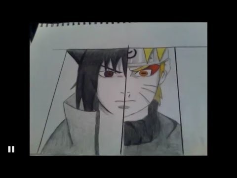 480x360 Time Lapsehow To Draw Naruto Uzumaki Sasuke Uchiha - Sasuke Face Drawing