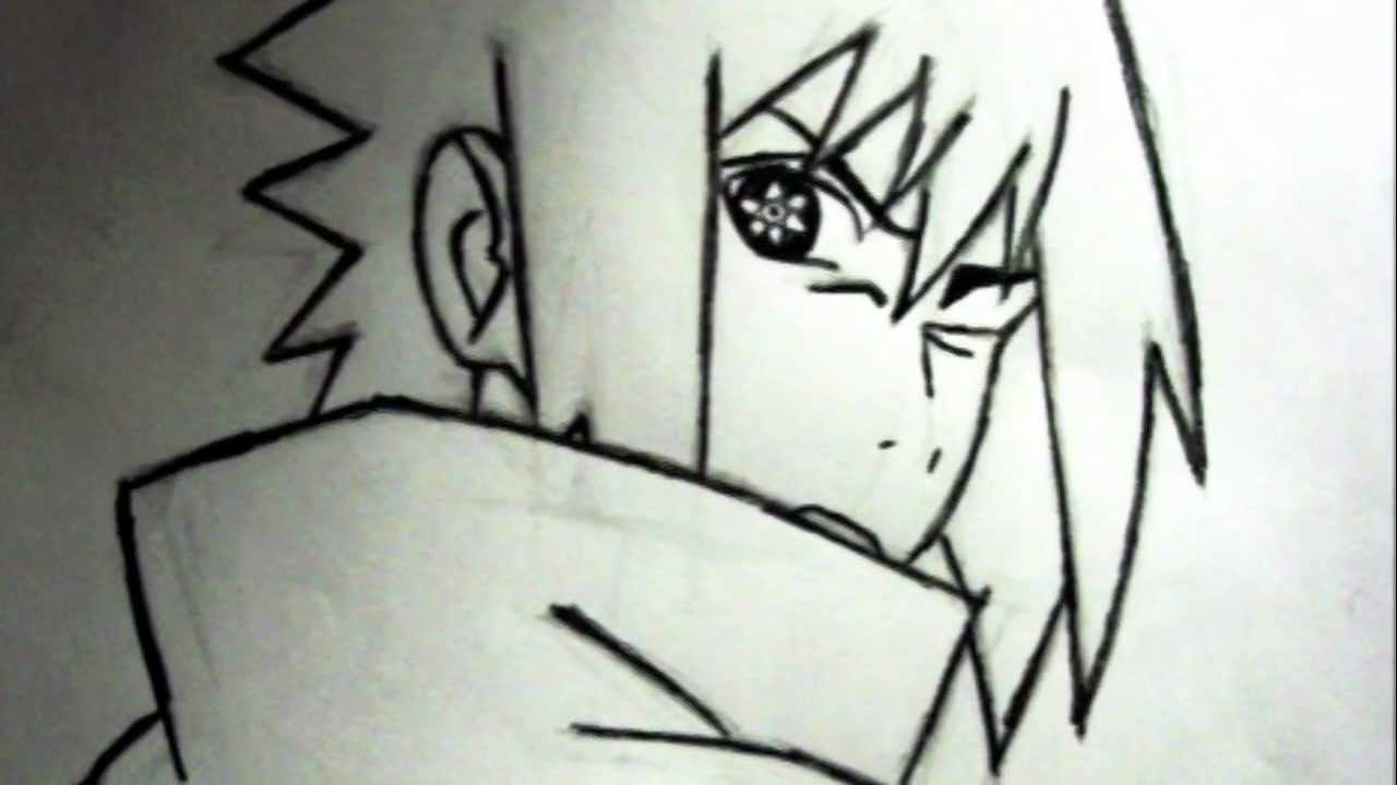 1280x720 How To Draw Sasuke Uchiha - Sasuke Uchiha Drawing Easy