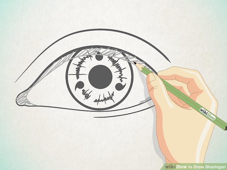 728x546 How To Draw Sharingan Steps - Sasuke Uchiha Drawing Easy