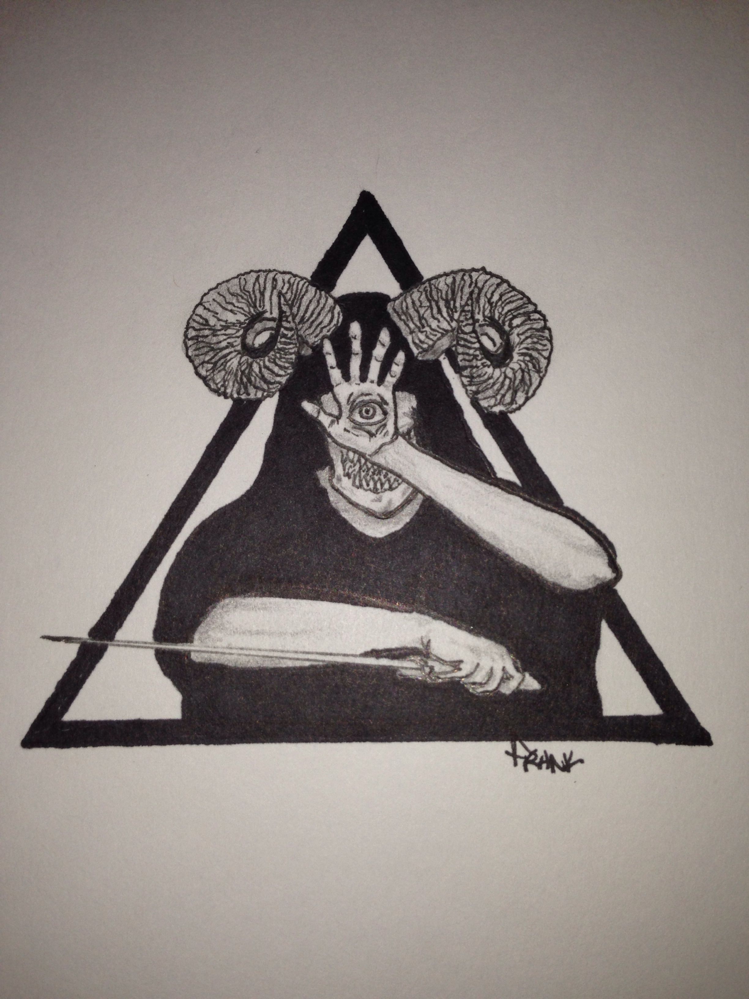 2448x3264 satanic drawing - Satan Drawing