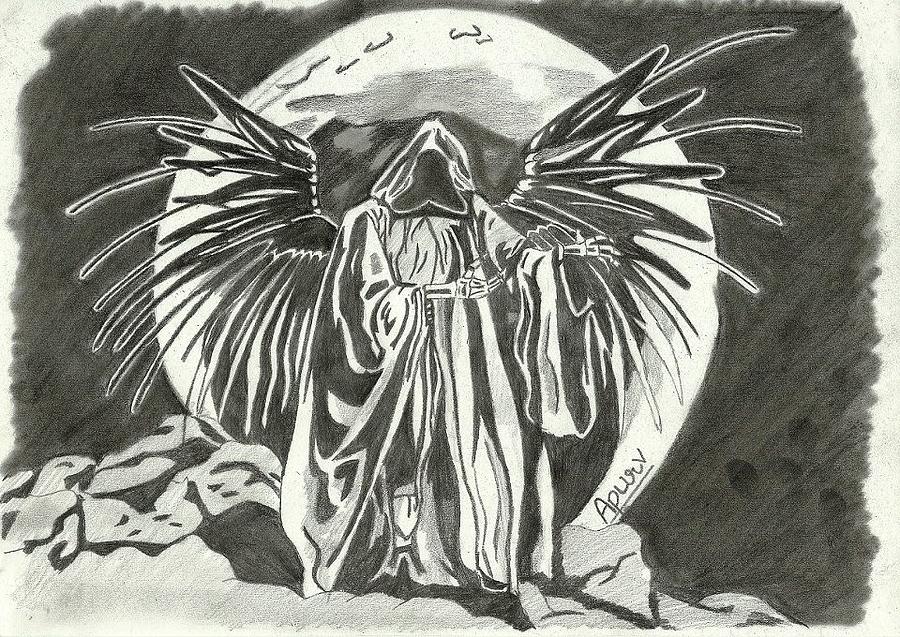 900x637 the rising satan drawing - Satan Drawing