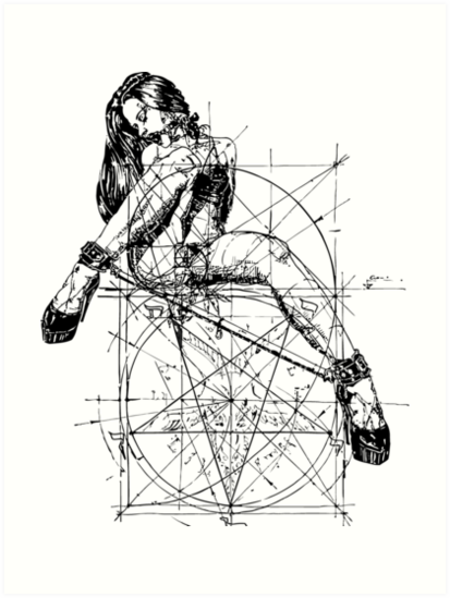 413x549 sad satan woman drawing art prints - Satan Drawing