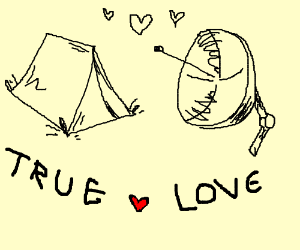 300x250 tent with a satellite dish drawing - Satellite Dish Drawing