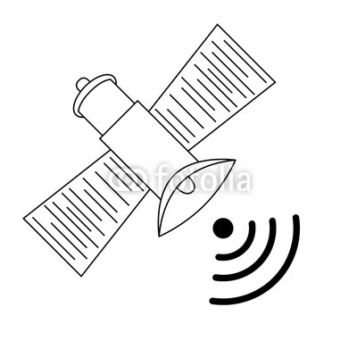 400x400 satellite and signals black and white drawing buy photos ap - Satellite Drawing