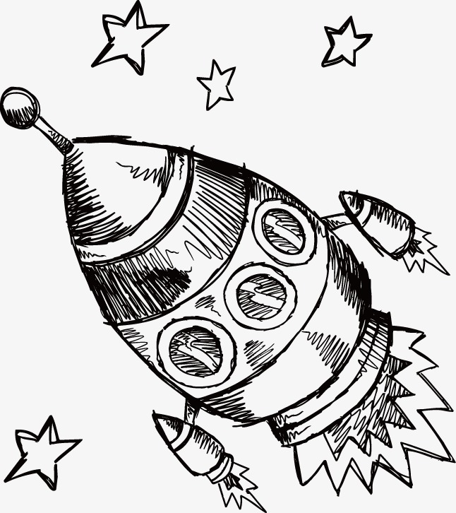 646x726 rocket, rocket vector, satellite, interstellar png and vector - Satellite Drawing Clip Art