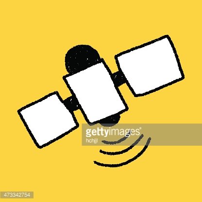 416x416 satellite doodle drawing premium clipart - Satellite Drawing Clip Art