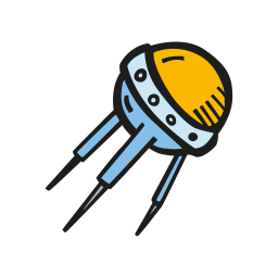 256x256 sputnik drawing satellite transparent png clipart free download - Satellite Drawing Clip Art