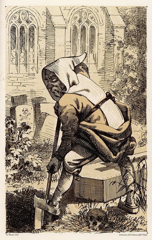 505x799 Monachus Latrapius A Satirical Drawing Art Print - Satirical Drawing