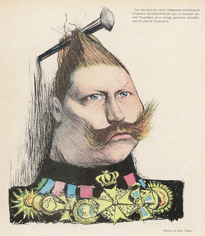 784x900 Wilhelm Ii German Emperor A Satirical Drawing - Satirical Drawing