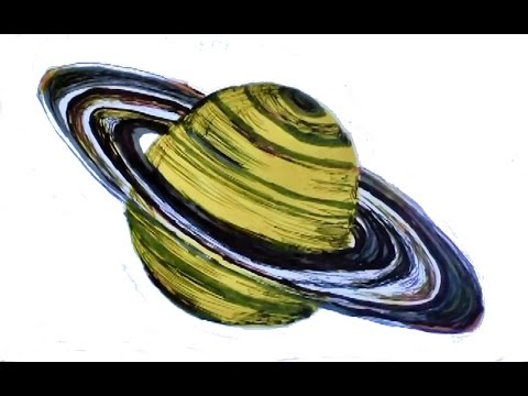 480x360 How To Draw Saturn!!!! - Saturn Planet Drawing