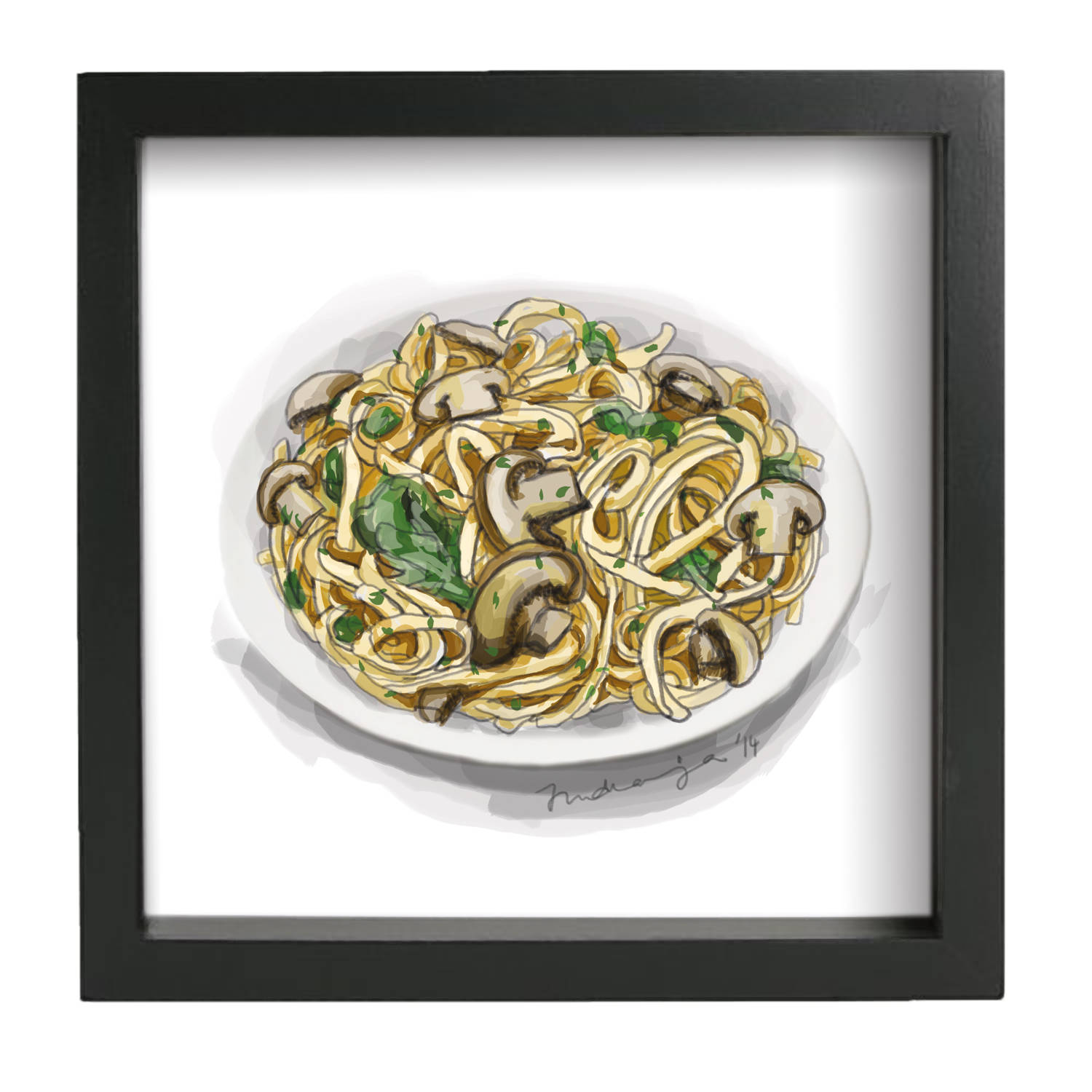 1500x1500 fettuccine with champion sauce drawing digital download etsy - Sauce Drawing