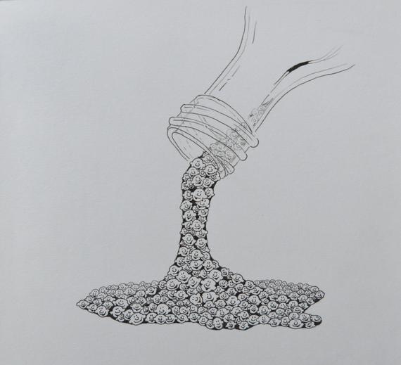 570x519 original crowd sauce drawing or of limited etsy - Sauce Drawing