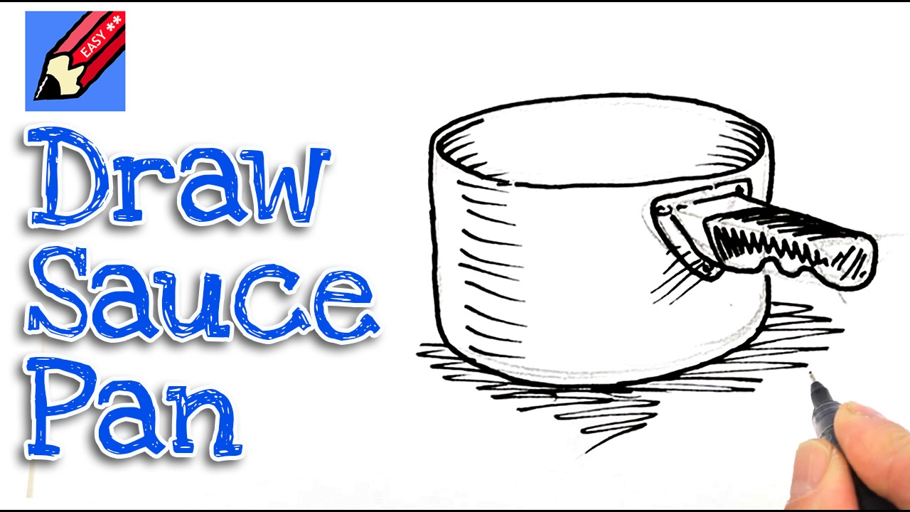1280x720 learn how to draw a saucepan real easy for kids and beginners - Saucepan Drawing