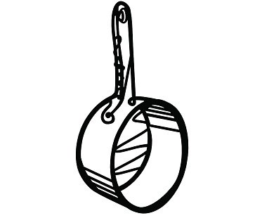 373x310 saucepan sketch trivet - Saucepan Drawing