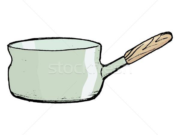600x450 saucepan with handle vector illustration oleksandr kovalenko - Saucepan Drawing