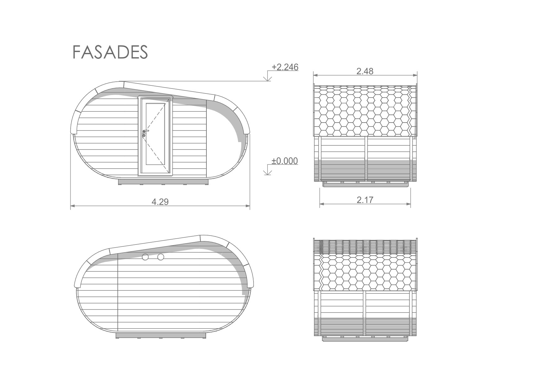 1752x1244 outdoor oval sauna kit beautiful design - Sauna Drawing