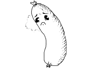 300x250 itsa sad sausage drawing - Sausage Drawing