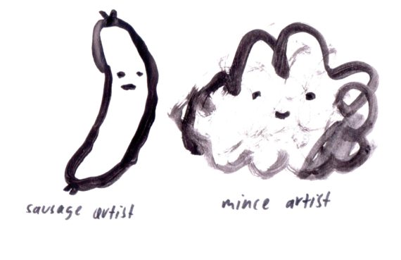 570x369 more mince, less sausage making art that doesn't look like art - Sausage Drawing