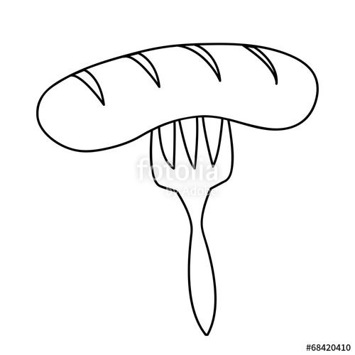 500x500 sausage drawing for free download - Sausage Drawing