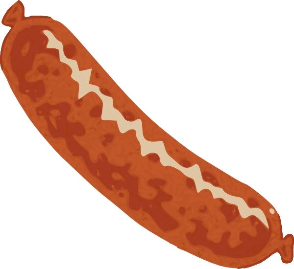 600x550 sausage clip art free vector in open office drawing - Sausage Drawing