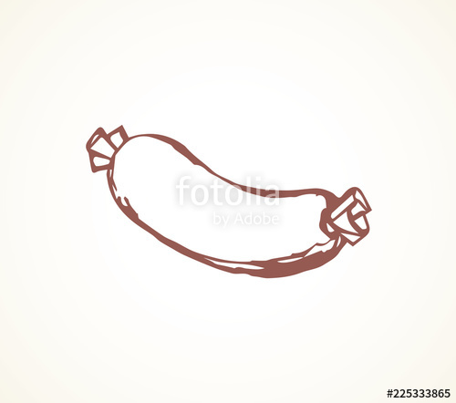 500x442 sausage vector drawing stock image and royalty free vector - Sausage Drawing