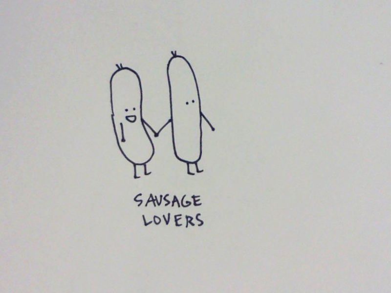 800x600 tiny drawing - Sausage Drawing