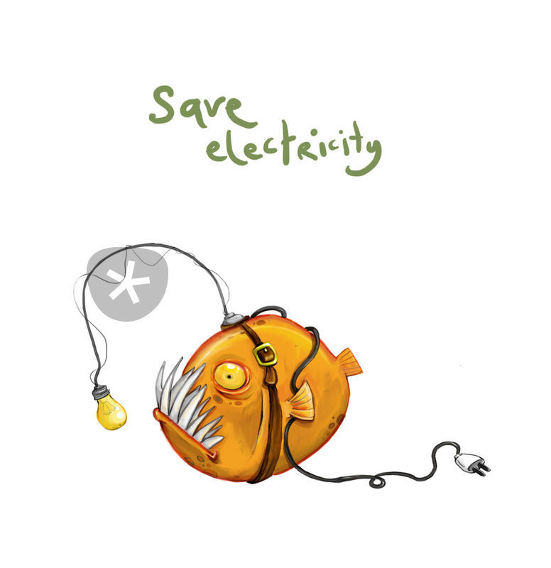 776x800 Save Electricity Drawing Art Prints And Posters - Save Drawing
