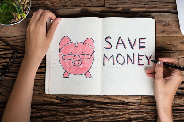 600x400 Businessperson Drawing Save Money Concept Stock Photo Andriy - Save Money Drawing