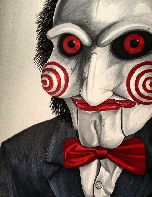 487x633 nice drawing!!! jigsaw in jigsaw movie, horror art - Saw Drawing