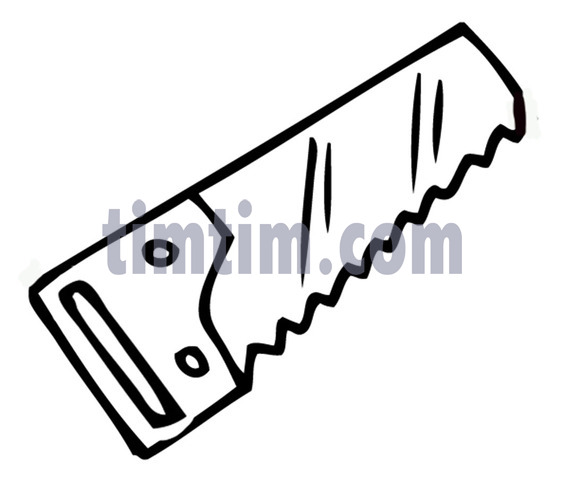 564x480 free drawing of a saw bw from the category building home tools - Saw Drawing